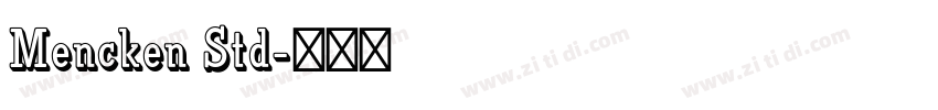 Mencken Std字体转换